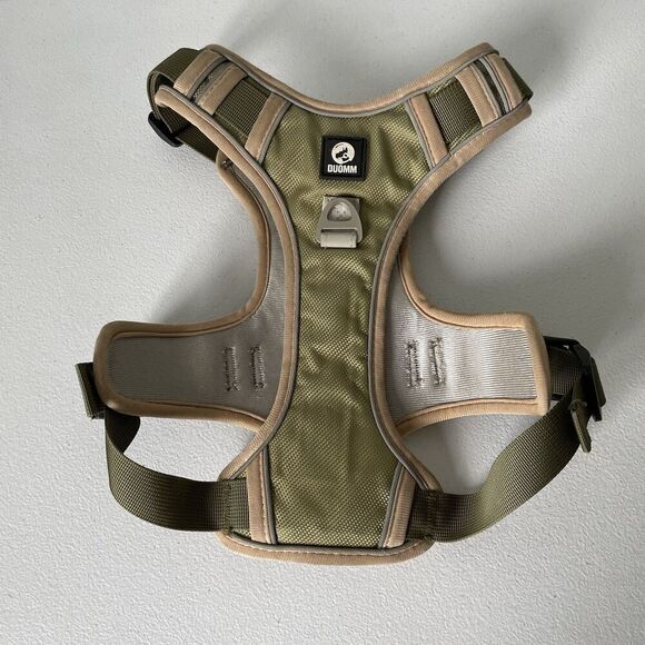 Duomm Other - Duomm Dog Harness Utility Pet Supportive Comfort Green Brown Size Medium